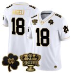 Men’s Notre Dame Fighting Irish 2024 Sugar Bowl Gold Patch Vapor Limited Jersey – All Stitched
