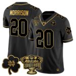 Men’s Notre Dame Fighting Irish 2024 Sugar Bowl Gold Patch Vapor Limited Jersey – All Stitched