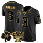 Men’s Notre Dame Fighting Irish 2024 Sugar Bowl Gold Patch Vapor Limited Jersey – All Stitched