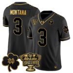 Men’s Notre Dame Fighting Irish 2024 Sugar Bowl Gold Patch Vapor Limited Jersey – All Stitched
