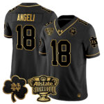 Men’s Notre Dame Fighting Irish 2024 Sugar Bowl Gold Patch Vapor Limited Jersey – All Stitched