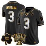 Men’s Notre Dame Fighting Irish 2024 Sugar Bowl Gold Patch Vapor Limited Jersey – All Stitched