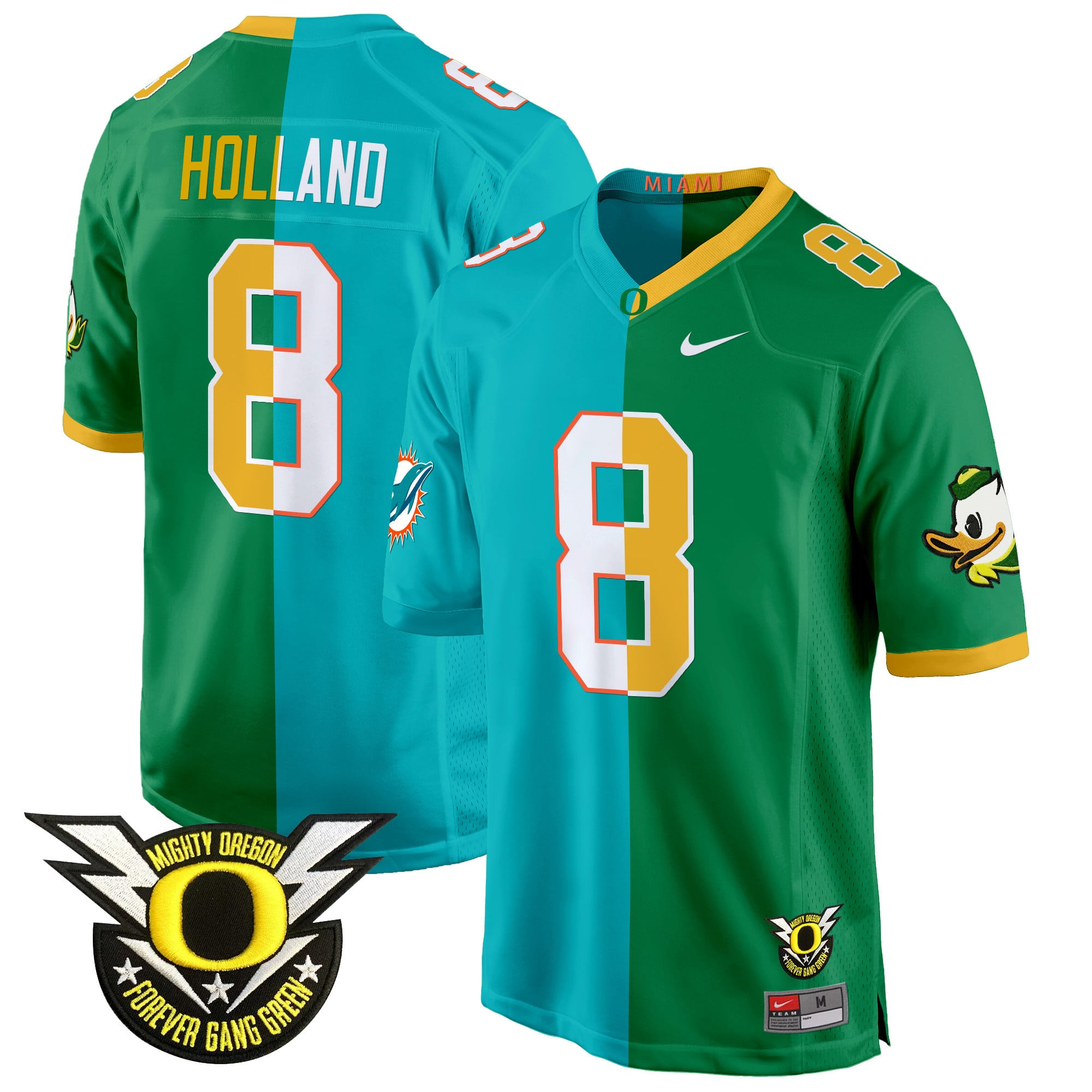 Oregon Ducks Split Game Jersey – All Stitched