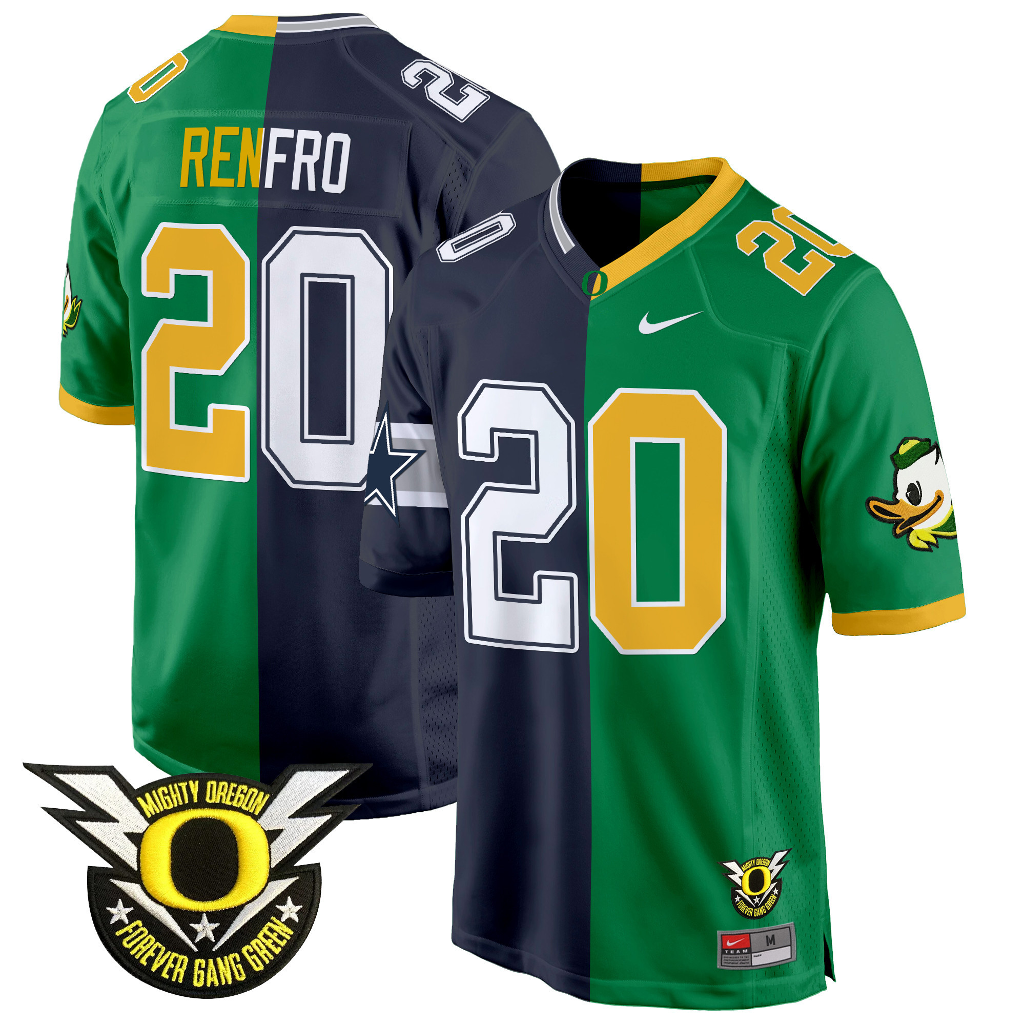 Oregon Ducks Split Game Jersey – All Stitched