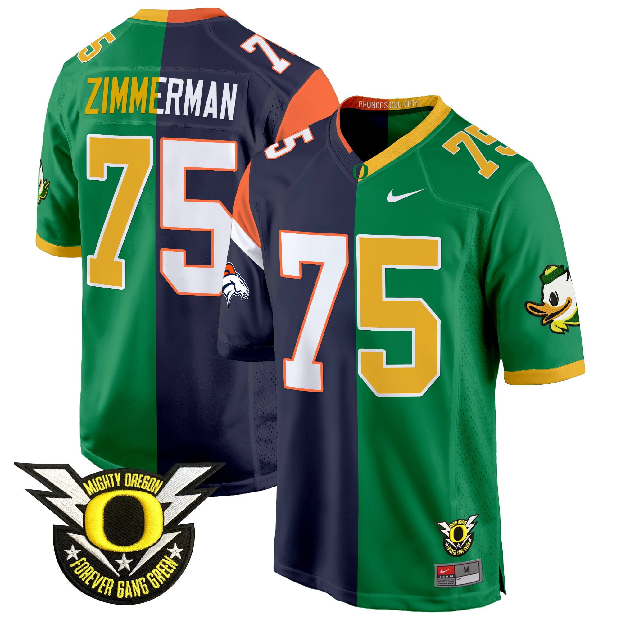 Oregon Ducks Split Game Jersey – All Stitched