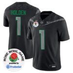 Men’s Oregon Ducks Rose Bowl Patch Vapor Limited Jersey V2 – All Stitched