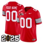 Ohio State Buckeyes ‘Heritage Stripe’ 2025 CFP Final Patch Vapor Limited Custom Jersey – All Stitched