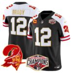 Men’s Buccaneers Creamsicle 2024 NFC South Division Champions Patch Gold Trim Vapor Limited Jersey – All Stitched