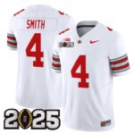 Men’s Ohio State Buckeyes ‘Heritage Stripe’ 2025 CFP Final Patch Vapor Limited Jersey – All Stitched