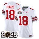 Men’s Ohio State Buckeyes ‘Heritage Stripe’ 2025 CFP Final Patch Vapor Limited Jersey – All Stitched