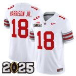 Men’s Ohio State Buckeyes ‘Heritage Stripe’ 2025 CFP Final Patch Vapor Limited Jersey – All Stitched