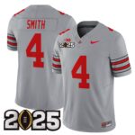 Men’s Ohio State Buckeyes ‘Heritage Stripe’ 2025 CFP Final Patch Vapor Limited Jersey – All Stitched