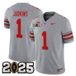 Men’s Ohio State Buckeyes ‘Heritage Stripe’ 2025 CFP Final Patch Vapor Limited Jersey – All Stitched