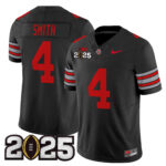 Men’s Ohio State Buckeyes ‘Heritage Stripe’ 2025 CFP Final Patch Vapor Limited Jersey – All Stitched