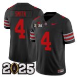 Men’s Ohio State Buckeyes ‘Heritage Stripe’ 2025 CFP Final Patch Vapor Limited Jersey – All Stitched