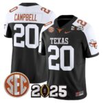Men’s Texas Longhorns 2025 CFP Final Patch Vapor Limited Jersey – All Stitched