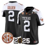 Men’s Texas Longhorns 2025 CFP Final Patch Vapor Limited Jersey – All Stitched