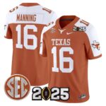 Men’s Texas Longhorns 2025 CFP Final Patch Vapor Limited Jersey – All Stitched