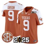 Men’s Texas Longhorns 2025 CFP Final Patch Vapor Limited Jersey – All Stitched