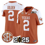 Men’s Texas Longhorns 2025 CFP Final Patch Vapor Limited Jersey – All Stitched