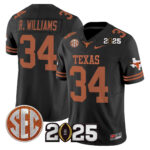 Men’s Texas Longhorns 2025 CFP Final Patch Vapor Limited Jersey – All Stitched