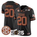 Men’s Texas Longhorns 2025 CFP Final Patch Vapor Limited Jersey – All Stitched