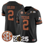 Men’s Texas Longhorns 2025 CFP Final Patch Vapor Limited Jersey – All Stitched
