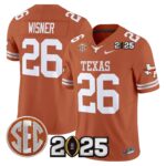 Men’s Texas Longhorns 2025 CFP Final Patch Vapor Limited Jersey – All Stitched