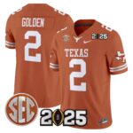 Men’s Texas Longhorns 2025 CFP Final Patch Vapor Limited Jersey – All Stitched