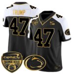 Men’s Penn State Nittany Lions Orange Bowl Patch Gold Vapor Limited Jersey V2 – All Stitched