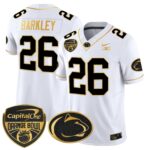 Men’s Penn State Nittany Lions Orange Bowl Patch Gold Vapor Limited Jersey V2 – All Stitched