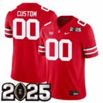 Custom Name/Gender Ohio State Buckeyes Jersey – CFP Final Patch – All Stitched