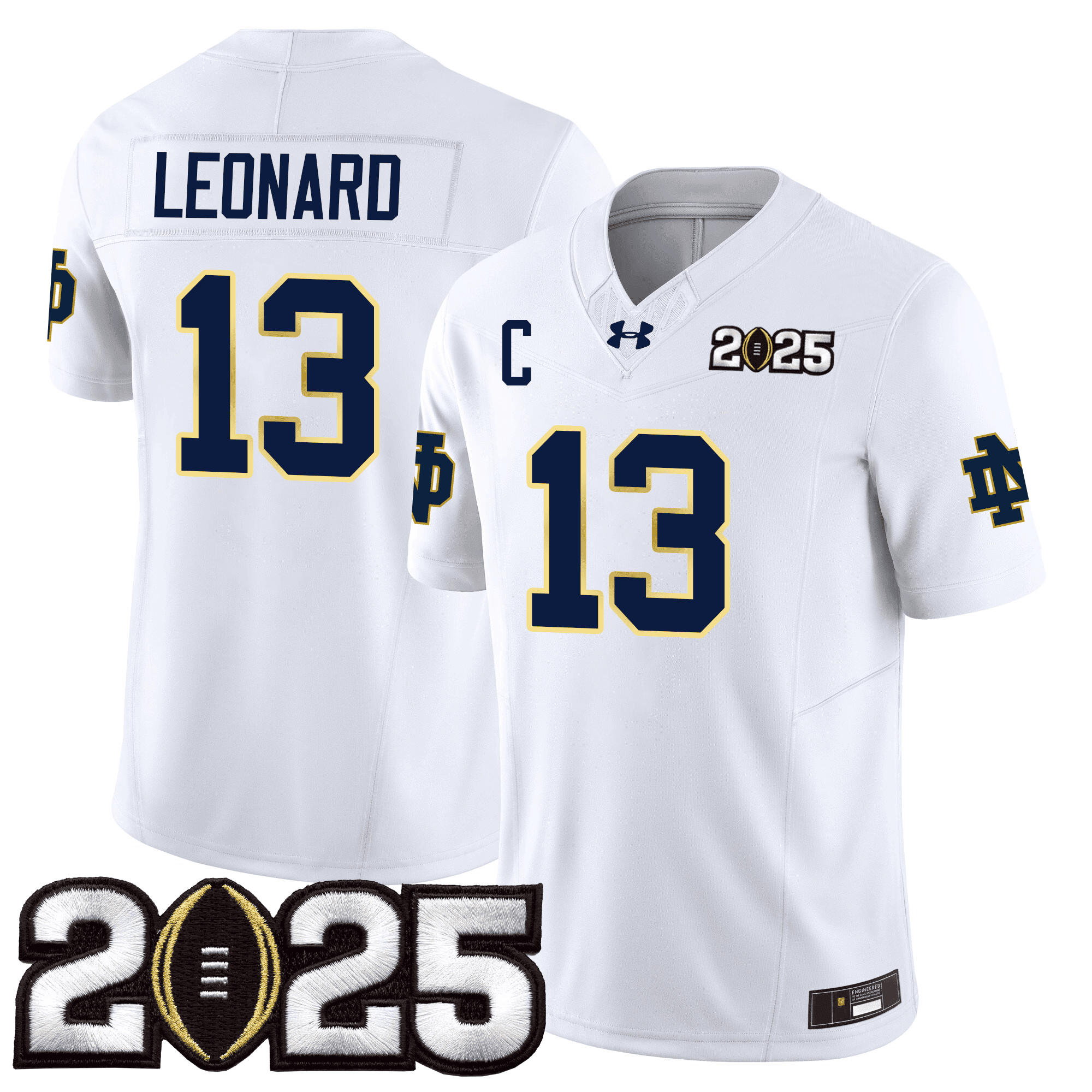 Men’s Notre Dame Fighting Irish 24/25 Jersey – CFP Final Patch – All Stitched