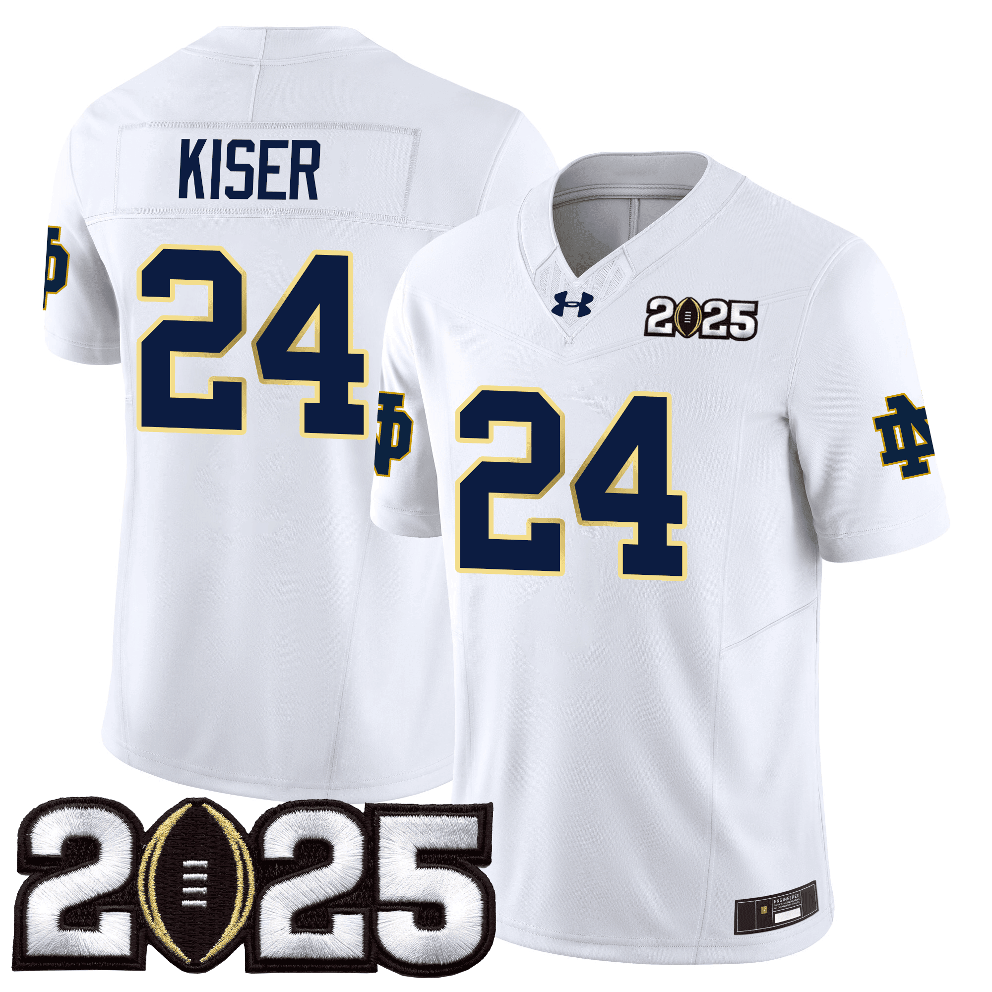 Men’s Notre Dame Fighting Irish 24/25 Jersey – CFP Final Patch – All Stitched