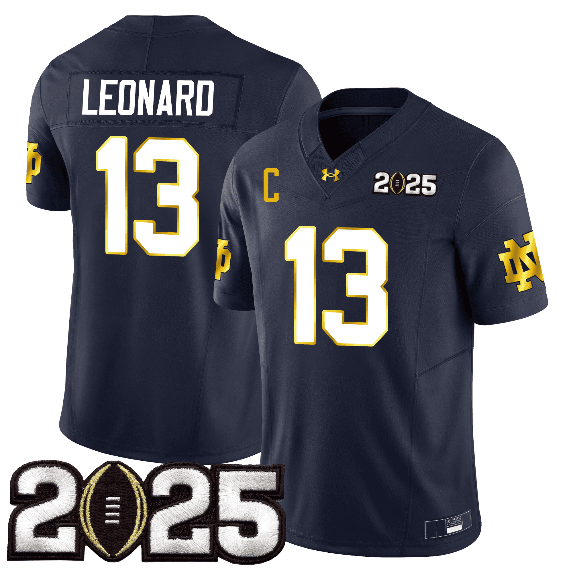 Men’s Notre Dame Fighting Irish 24/25 Jersey – CFP Final Patch – All Stitched