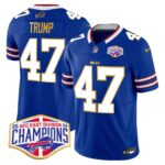 Men’s Bills 2024 AFC East Division Champions Gold Trim Vapor Limited Jersey – All Stitched