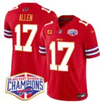 Men’s Bills 2024 AFC East Division Champions Gold Trim Vapor Limited Jersey – All Stitched