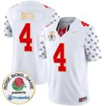 Men’s Ohio State Buckeyes Rose Bowl Gold Trim Vapor Limited Jersey – All Stitched