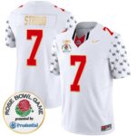 Men’s Ohio State Buckeyes Rose Bowl Gold Trim Vapor Limited Jersey – All Stitched