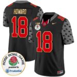 Men’s Ohio State Buckeyes Rose Bowl Gold Trim Vapor Limited Jersey – All Stitched