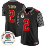 Men’s Ohio State Buckeyes Rose Bowl Gold Trim Vapor Limited Jersey – All Stitched