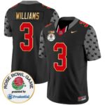 Men’s Ohio State Buckeyes Rose Bowl Gold Trim Vapor Limited Jersey – All Stitched