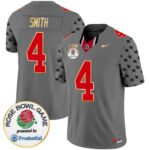 Men’s Ohio State Buckeyes Rose Bowl Gold Trim Vapor Limited Jersey – All Stitched