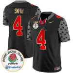 Men’s Ohio State Buckeyes Rose Bowl Gold Trim Vapor Limited Jersey – All Stitched