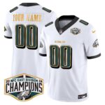 Custom Gender/Name Eagles 2024 NFC East Division Champions Gold Trim Vapor Limited Jersey – All Stitched