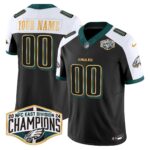 Custom Gender/Name Eagles 2024 NFC East Division Champions Gold Trim Vapor Limited Jersey – All Stitched
