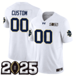 Custom Notre Dame Fighting Irish 24/25 Jersey – CFP Final Patch – All Stitched