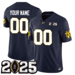 Custom Notre Dame Fighting Irish 24/25 Jersey – CFP Final Patch – All Stitched