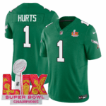 Men’s Philadelphia Eagles Jersey – Super Bowl LIX Champions Patch – All Stiched