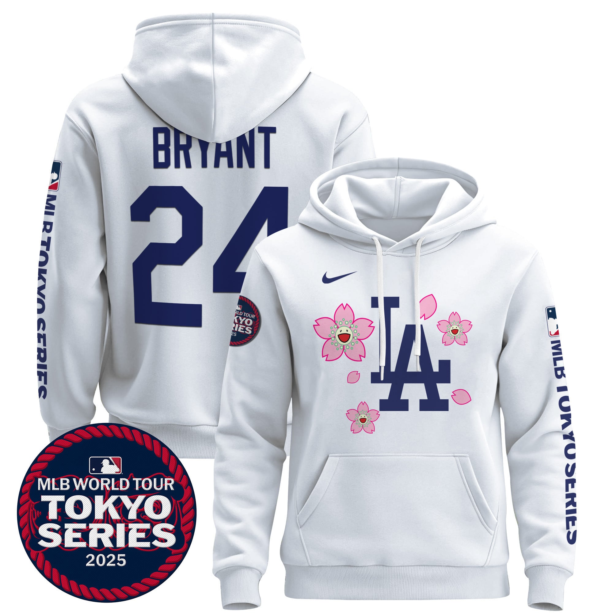 Men’s Dodgers Tokyo Series 2025 Pullover Hoodie – All Stitched